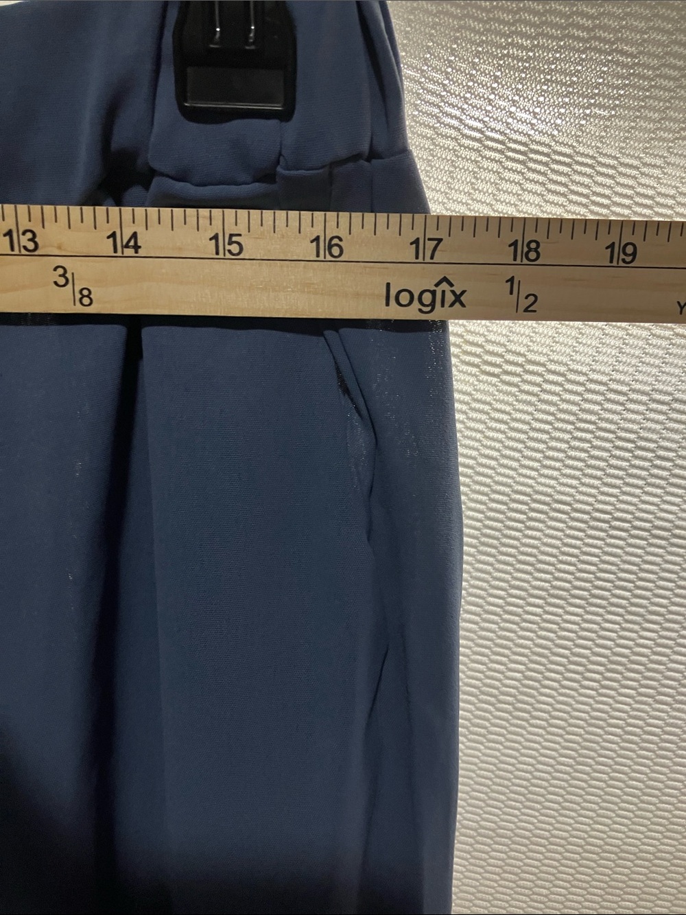 Flowing Layered Chiffon Trousers Set - Dusty Blue - Picture 11 of 16